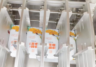 quadruplex premade pouch packaging machine